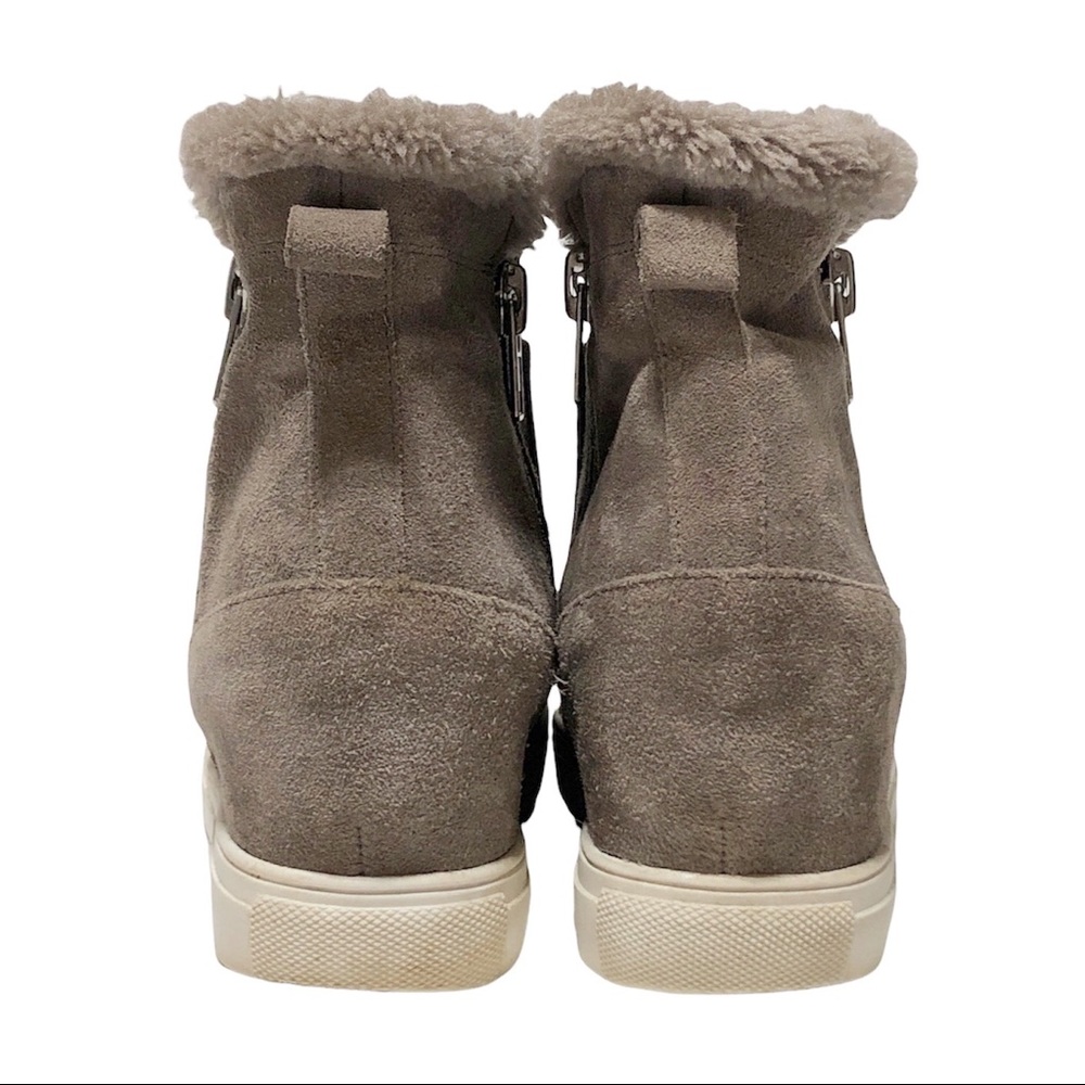 Steve Madden Cacia Leather Hidden Wedge Boots - Picture 5 of 16